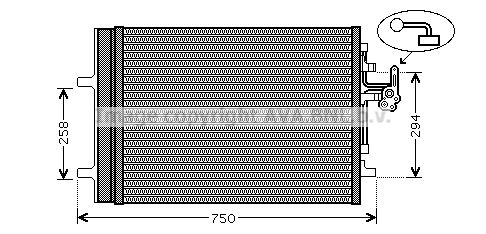 AVA QUALITY COOLING Конденсатор, кондиционер VO5161D